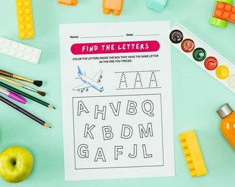 Printable Kids' Activity Pack, Busy Book, Kids Activity Pages, Digital Download PDF
