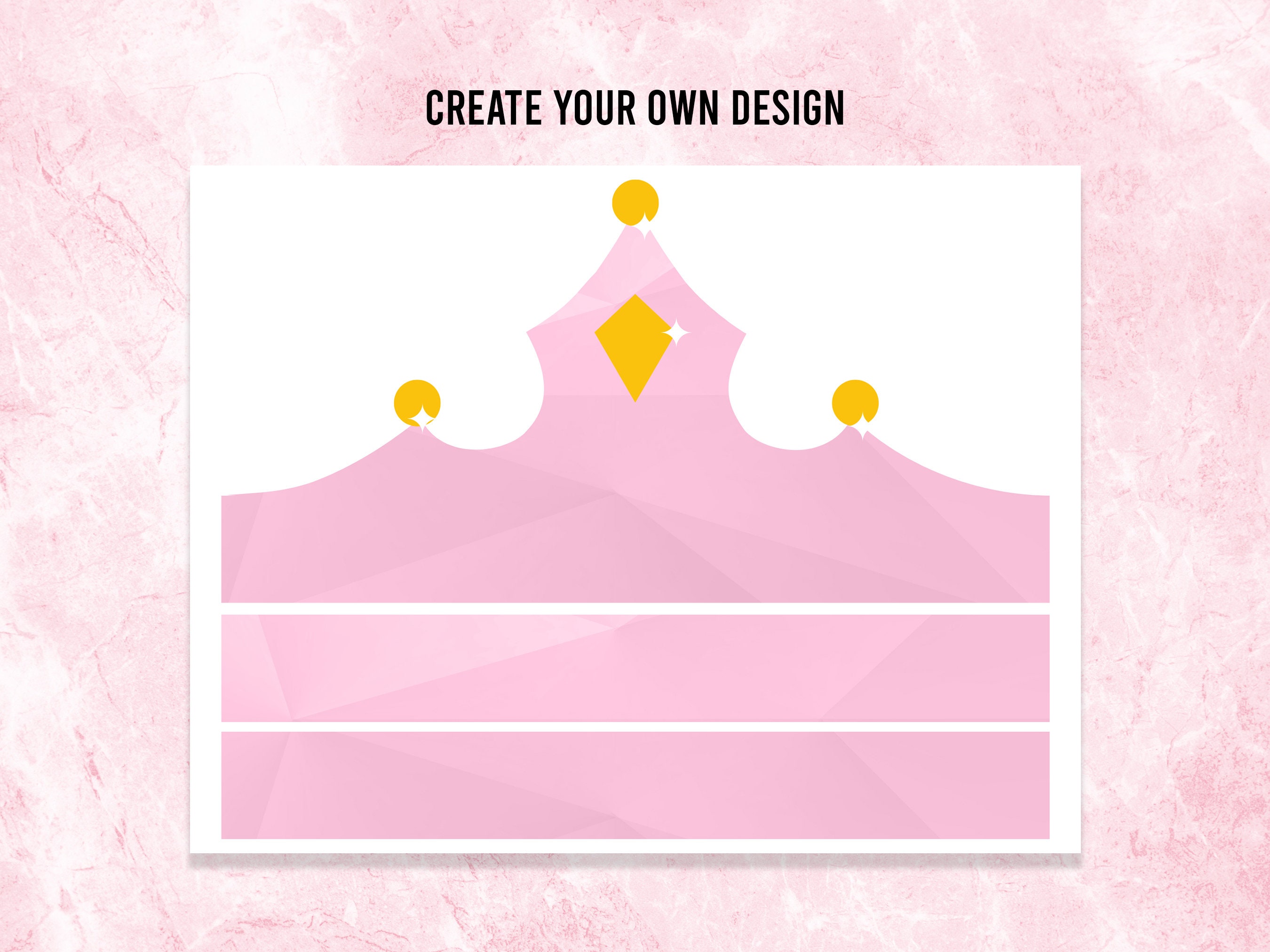 Editable Crown Pdf DIY Paper Crown, Editable Crown Template, Printable Paper Crown for ...