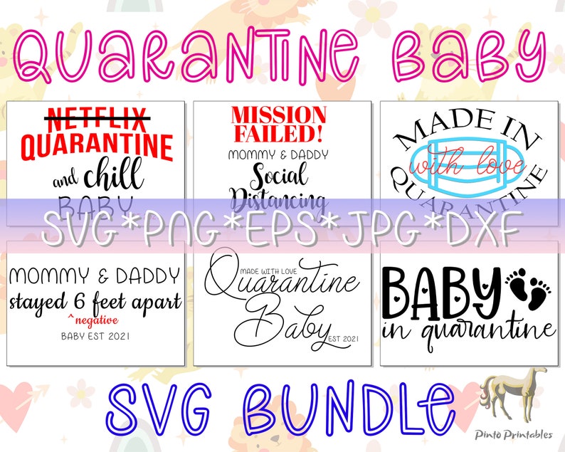 Download Quarantine Baby SVG Bundle Baby in Quarantine svgs Made in ...
