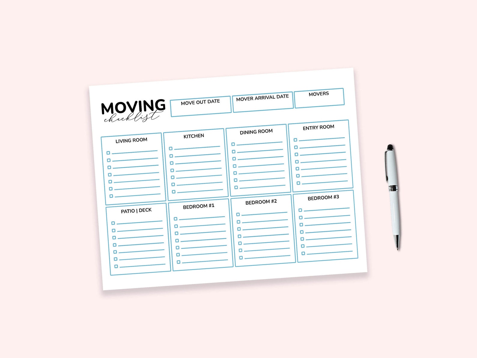 House Moving Checklist.pdf Home Moving Checklist, Moving Printable, Checklist Printable, Digital ...