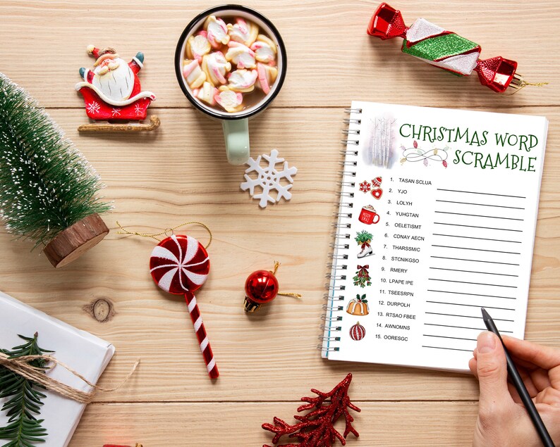 Christmas Games Printable, Printable Christmas Games, Family Christmas ...
