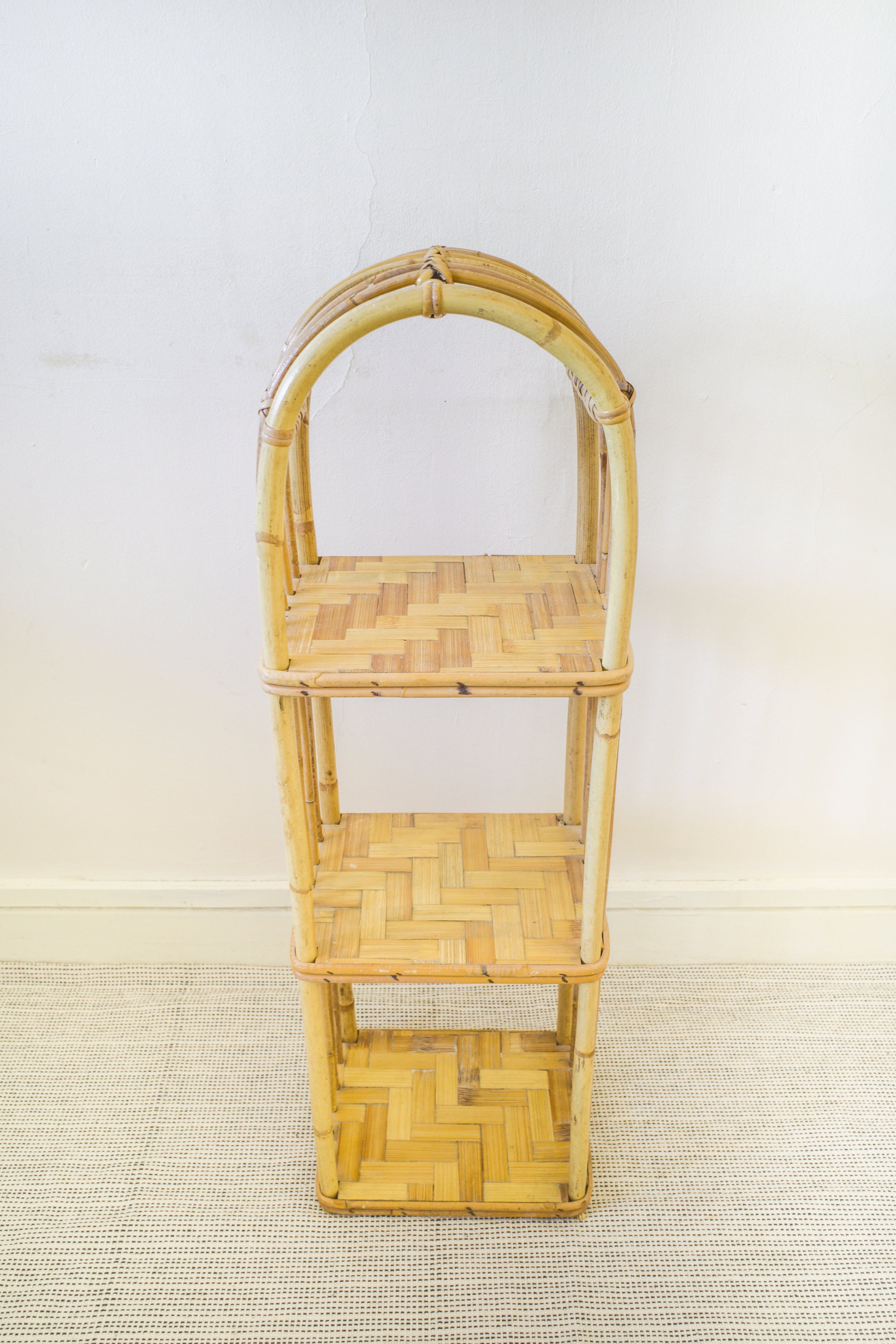 Bamboo 3 Tier Shelving Unit / Rattan Display Shelf Shelves / Etsy