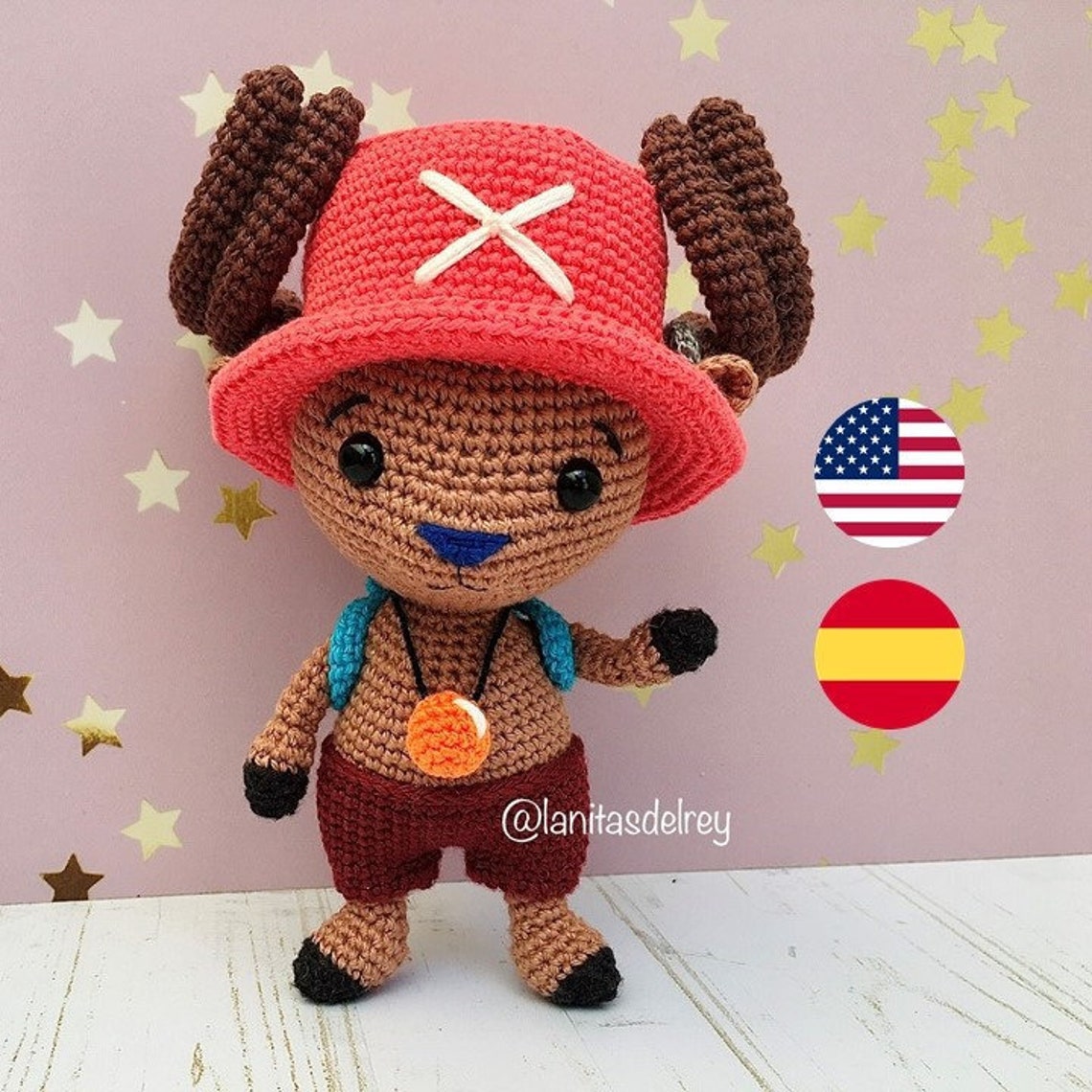 Chopper Amigurumi Pattern One Piece ENG/ESP Etsy
