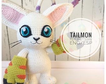 Tailmon (Gatomon) PDF Pattern ENG/ESP