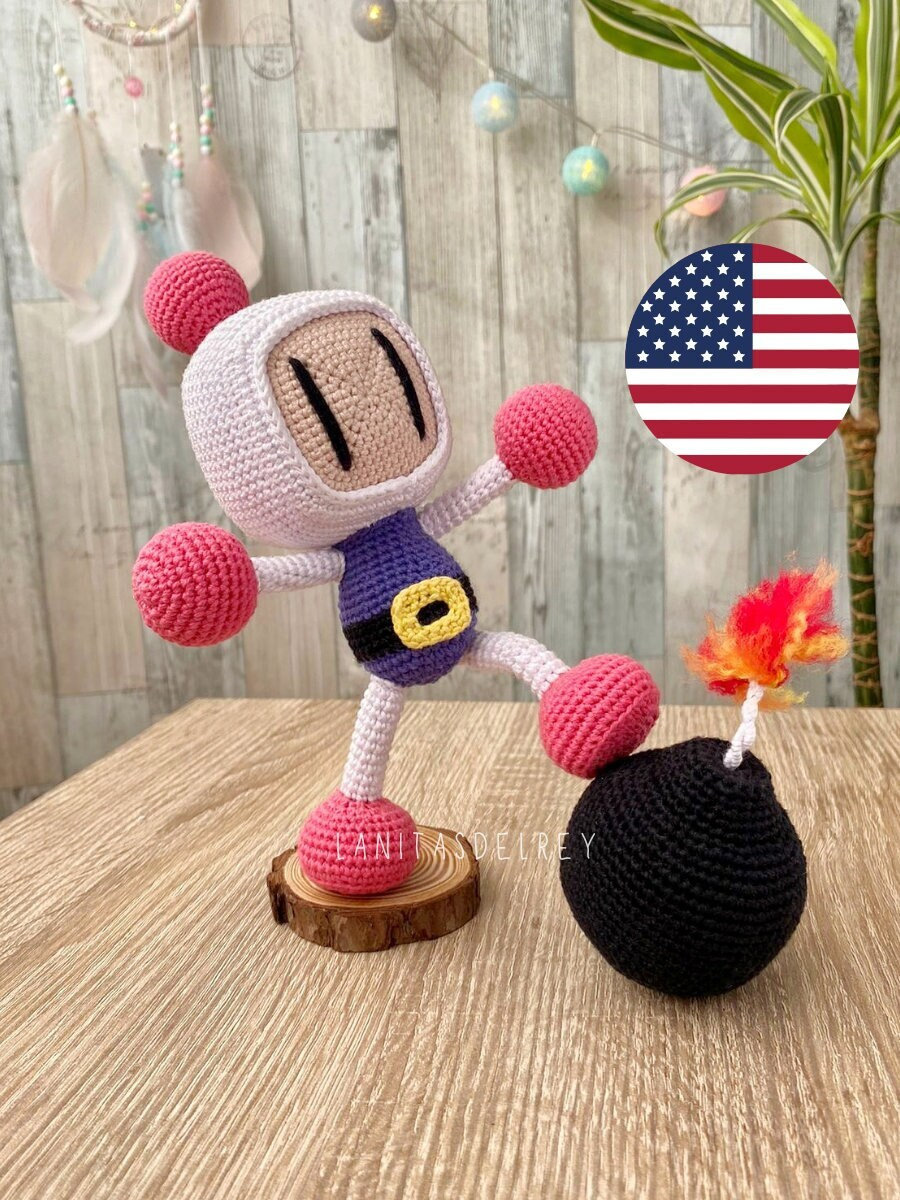 Bomberman - PDF Pattern (ENG) - Etsy Denmark
