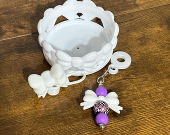 DISCONTINUED Coquette Bows Tumbler Accessories Set – Silicone Boot, Straw Topper, Charm