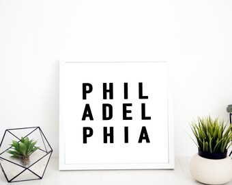 Philadelphia Hometown Print