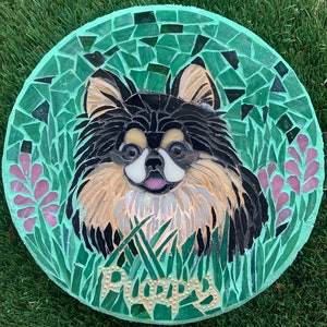 Custom Dog Mosaic Stepping Stone