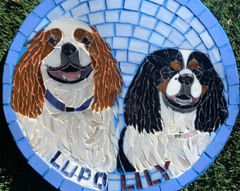 Custom Dog Mosaic Stepping Stone