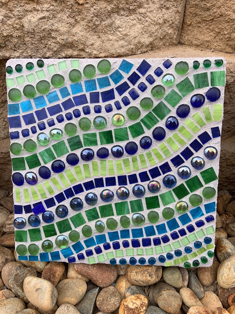 Mosaic Stepping Stone Etsy