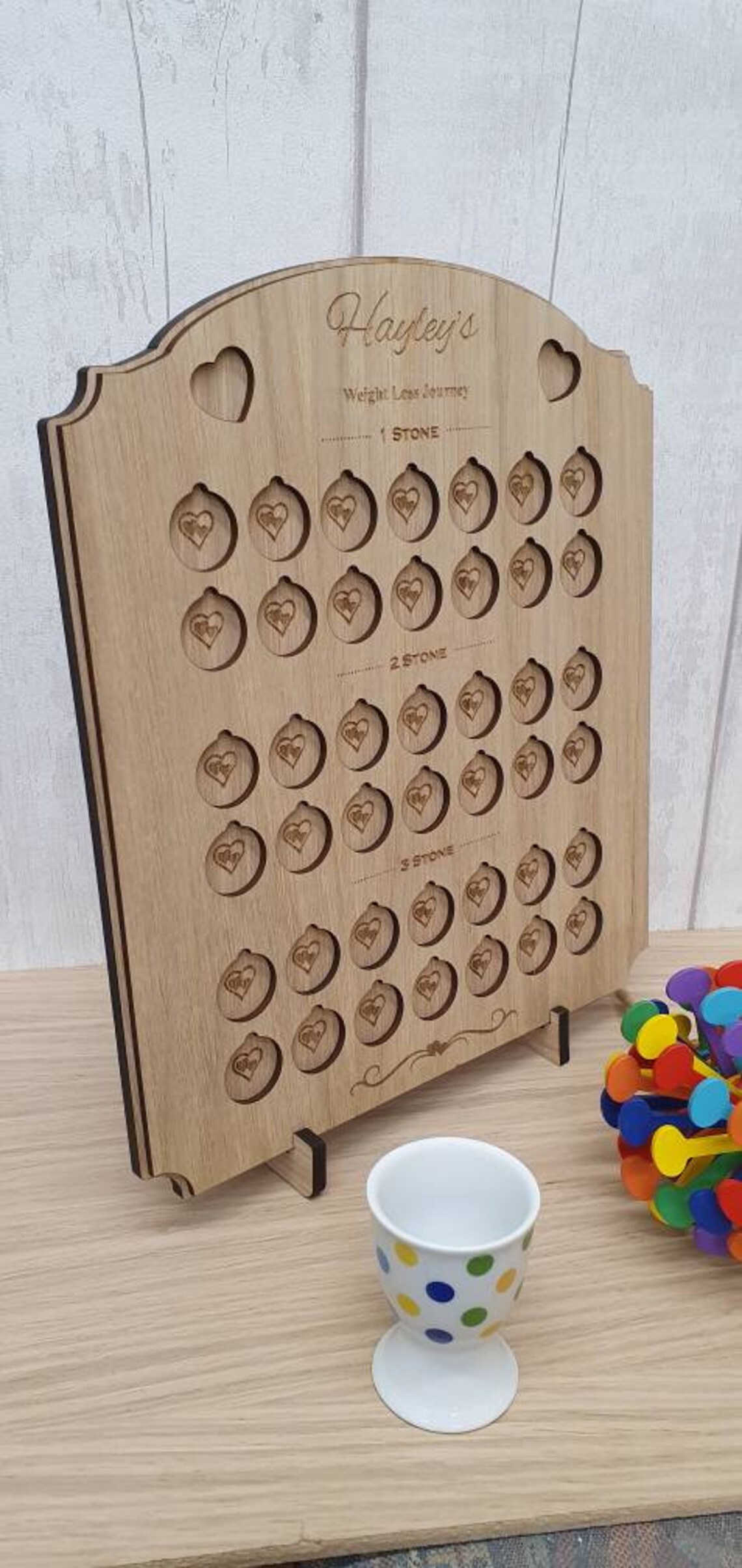 Personalised 3 Stone Weight Loss Chart Pound for Lb Slimming Etsy