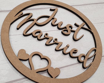 Hoop Sign Wedding Just Married Crafter Make Your Own