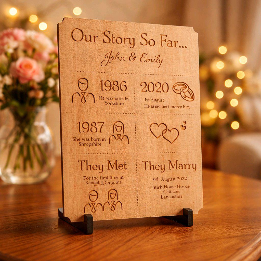 Wedding Story Board | Milestones | Our Love Story - Etsy