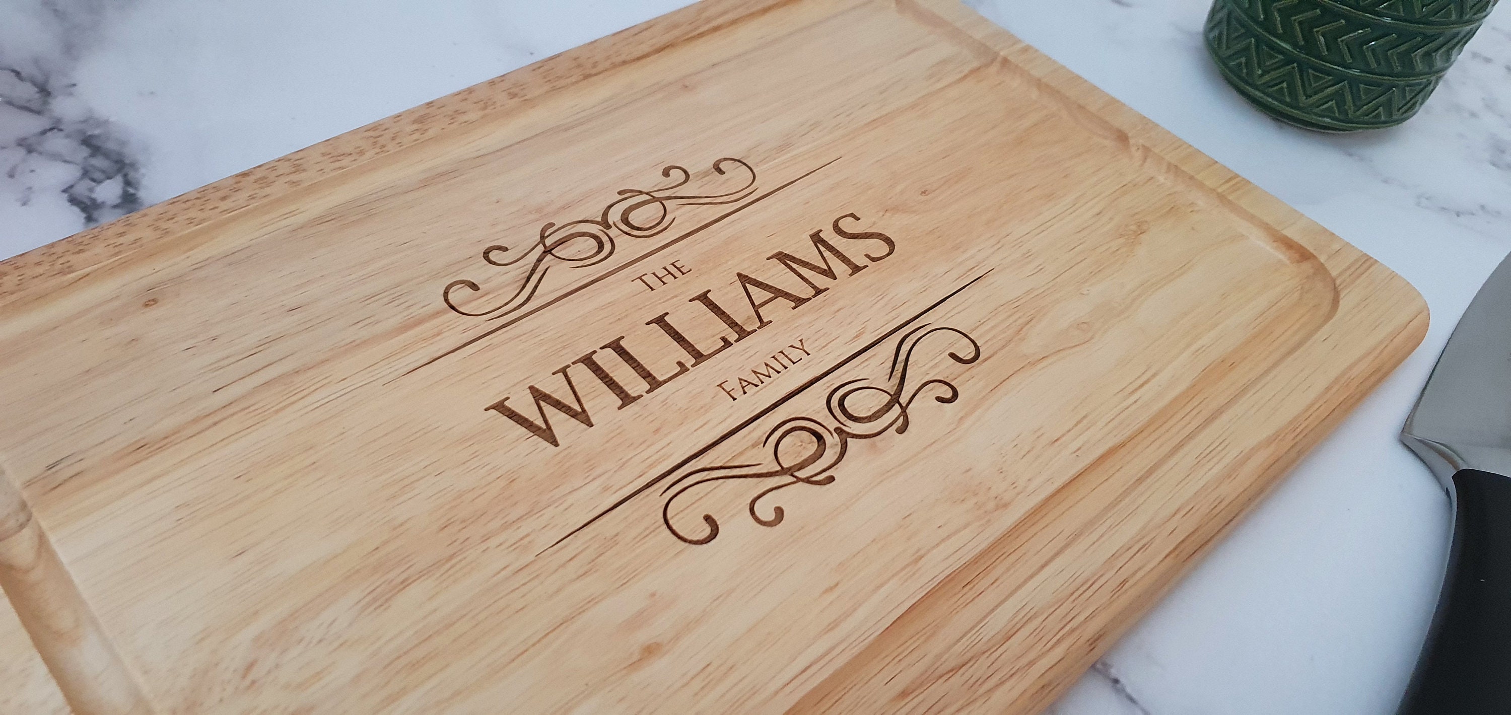 Personalised Chopping Cutting Board Family Etsy