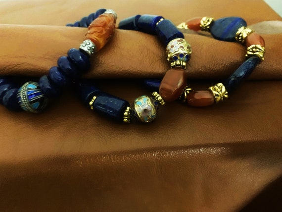 Boho Stackable Gemstone Chinese Flair Bracelets, … - image 9