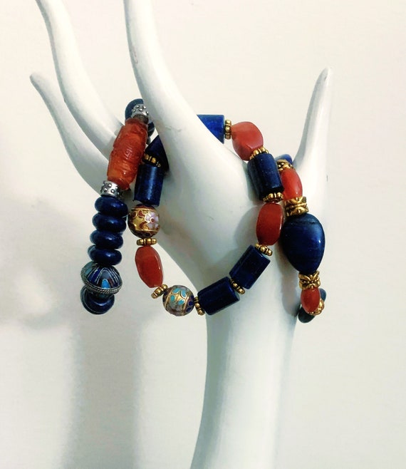 Boho Stackable Gemstone Chinese Flair Bracelets, … - image 6