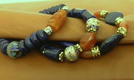 Boho Stackable Gemstone Chinese Flair Bracelets, … - image 3