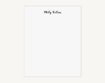 Personalized Cursive Name Notepad: Elegant Script Memo Pad
