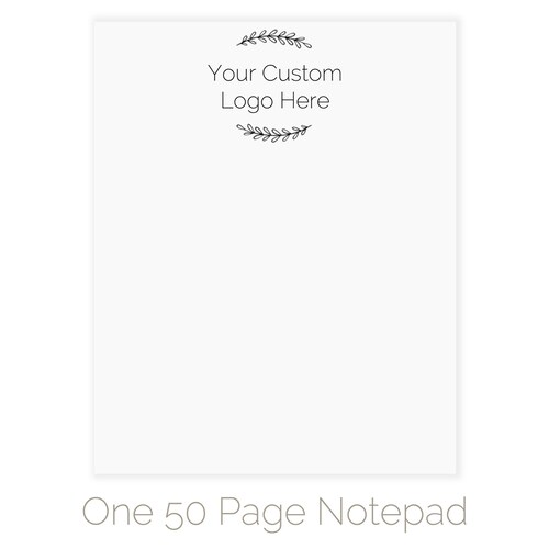 Custom Logo Notepads for Your Business Your Personalized Etsy