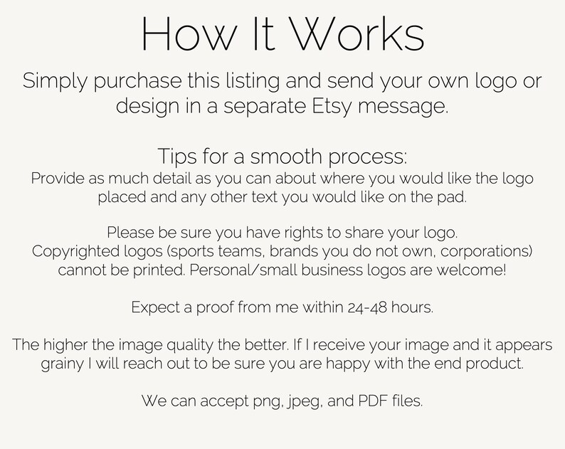 Custom Logo Notepads for your Business | Your Personalized Logo 50 Page Notepad | Wholesale Custom Business Logo Notepads | Blank Notepad image 7