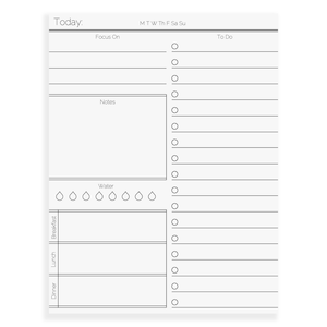 Daily Planner Notepad | Daily Schedule Notepad Planner | Daily To Do List Notepad | Daily List Planner Notepad | Weekly Planner Notepad