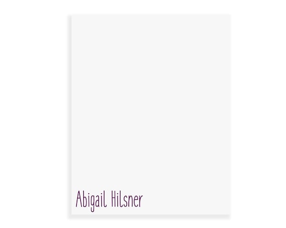Personalized Notepad with Name | Custom Notepad | Custom Stationery Memo Pad | Cute Note Pad | Customized Name Desk Pad | Custom Writing Pad