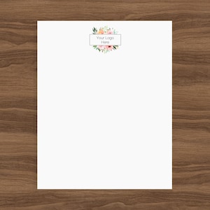 Custom Logo Notepads for your Business | Your Personalized Logo 50 Page Notepad | Wholesale Custom Business Logo Notepads | Blank Notepad