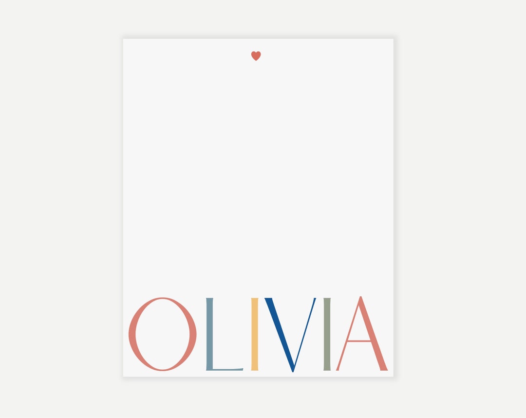 Personalized Notepad Lined Teacher Notepad Custom Notepad Cute Notepad