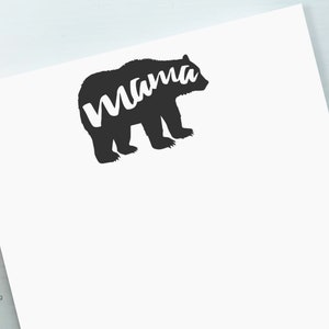 Notatnik Mama Bear | Prezent w postaci notatnika | Notatnik mamy | Podkładka na biurko Wild Bear | Notatnik Tribal | Liniowany notatnik | Pusty notatnik | Notatnik Black Bear