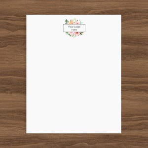 Custom Logo Notepads for your Business, Blank Notepad, Personalized Logo 50 Page Notepad, Custom Business Logo Notepads, Notepad with Logo