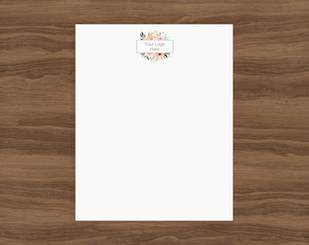 Custom Logo Notepads for your Business, Blank Notepad, Personalized Logo 50 Page Notepad, Custom Business Logo Notepads, Notepad with Logo