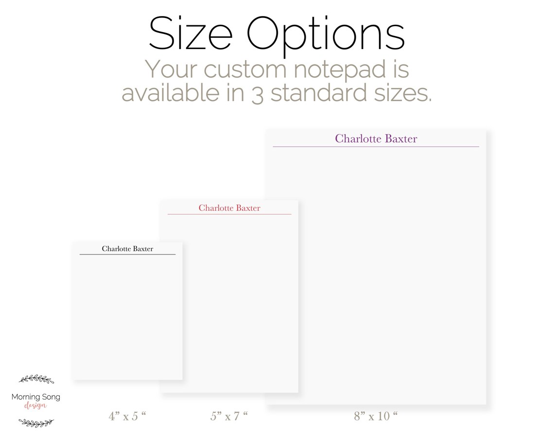 Professional Custom Notepad Personalized Name Notepad Boss Etsy