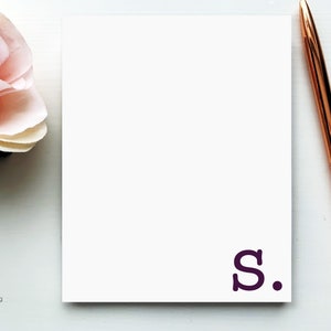 Monogram Notepad | Personalized Notepad | Custom Initial Notepad | Teacher Bridesmaid Gift | To Do List Notepad | Letter Custom Stationery