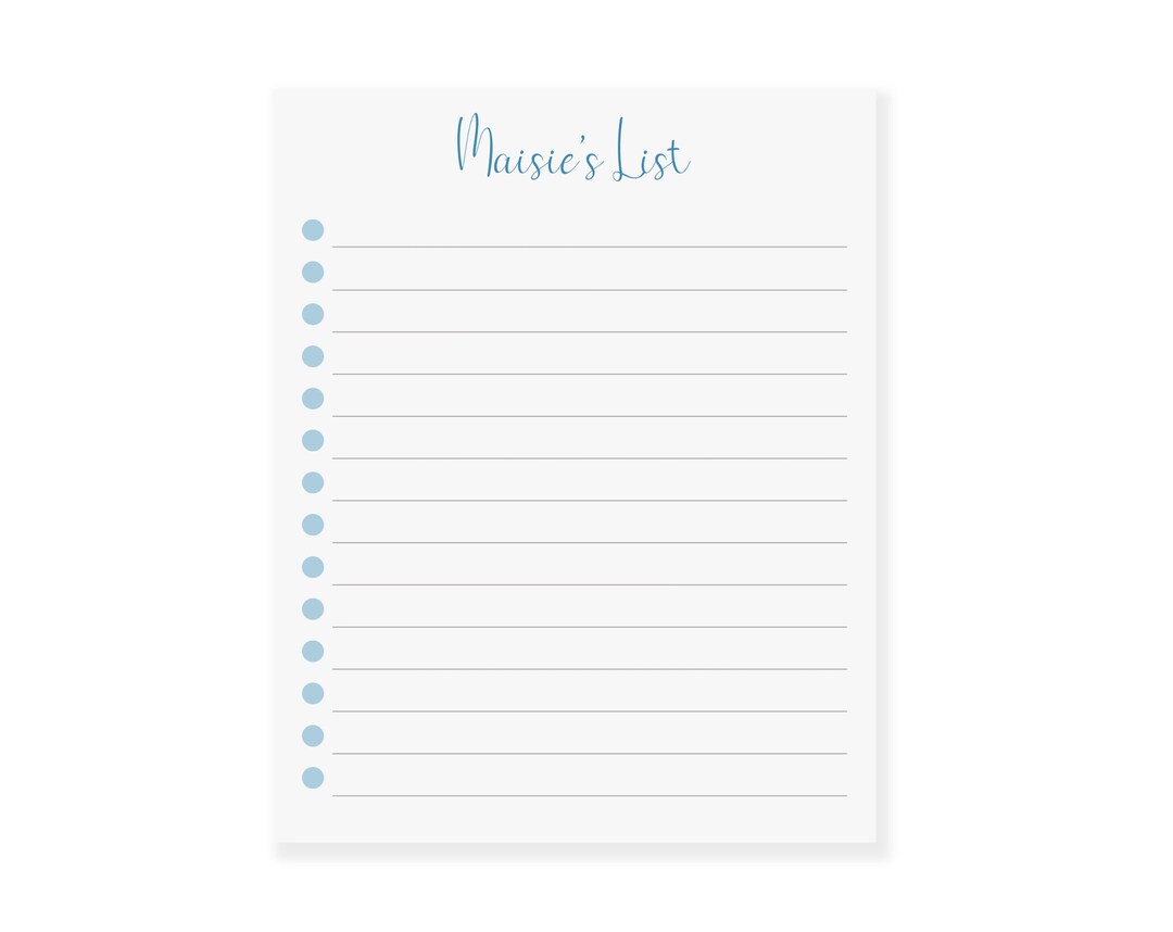 Custom to Do List Notepad Personalized Checklist Notepad Desk Planner With Checkboxes Custom