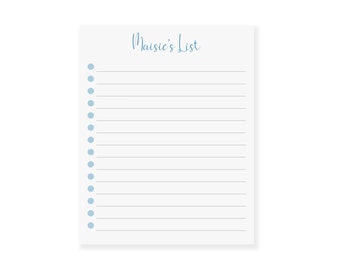 Custom To Do List Notepad | Personalized Checklist Notepad | Desk Planner with Checkboxes | Custom Productivity Desk Pad | Lined To Do List