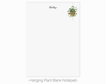 Notitieblok voor hangende installatie | Magnetisch notitieblok | Docent Kladblokgeschenk | Basisblok | Lege kamerplant Kladblok Bridesmaid Gift Desk Pad