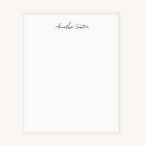 Elegant Cursive Personalized Notepad | Script Name Custom Notepad | Teacher Gift | Name Note Pad | Reading Notepad | Simple Memo Desk Pad