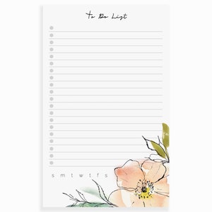 Pastel Garden To Do List Notepad | Magnetic Notepad | Daily Tasks Checklist Notepad for Fridge | Magnet Desk Pad | Weekly To Do List Notepad image 5