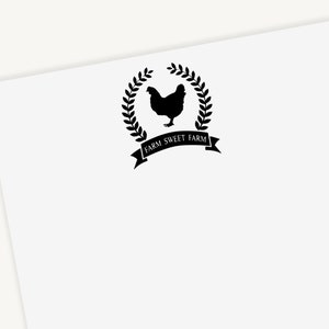 Farm Sweet Farm Notepad: Rooster Stationery Gift
