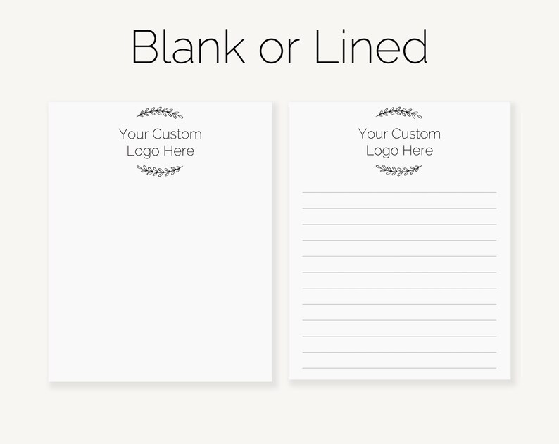 Custom Logo Notepads for your Business | Your Personalized Logo 50 Page Notepad | Wholesale Custom Business Logo Notepads | Blank Notepad image 6