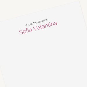 Personalized From the Desk Of Notepad | Custom Notepads | Paper Anniversary Gift For Him | First Anniversary Gift | Personalized Office Gift