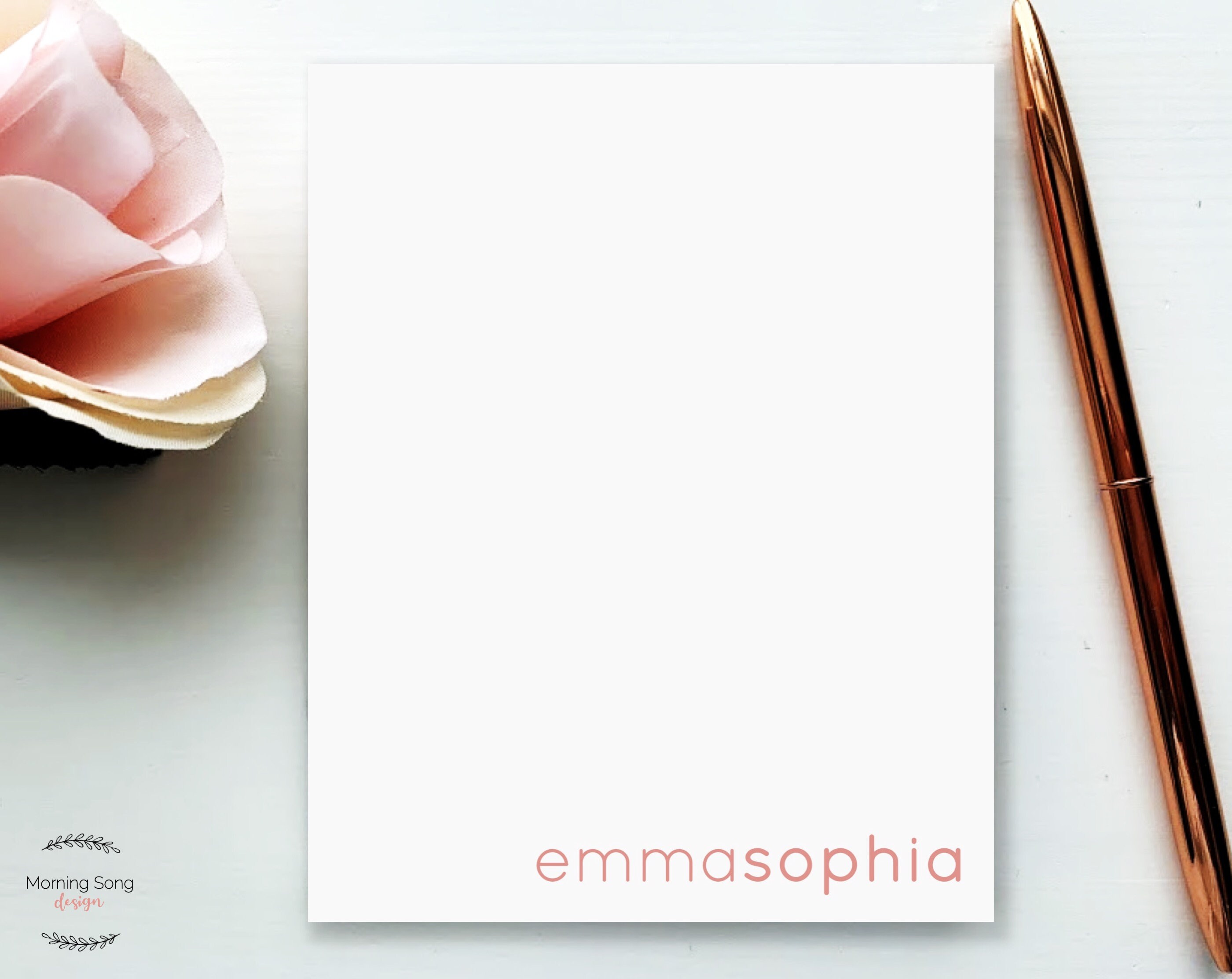 Personalized Name Notepad Custom Notepad Note Pad To Do Etsy