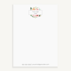 Custom Logo Notepads for your Business | Your Personalized Logo 50 Page Notepad | Wholesale Custom Business Logo Notepads | Blank Notepad image 2