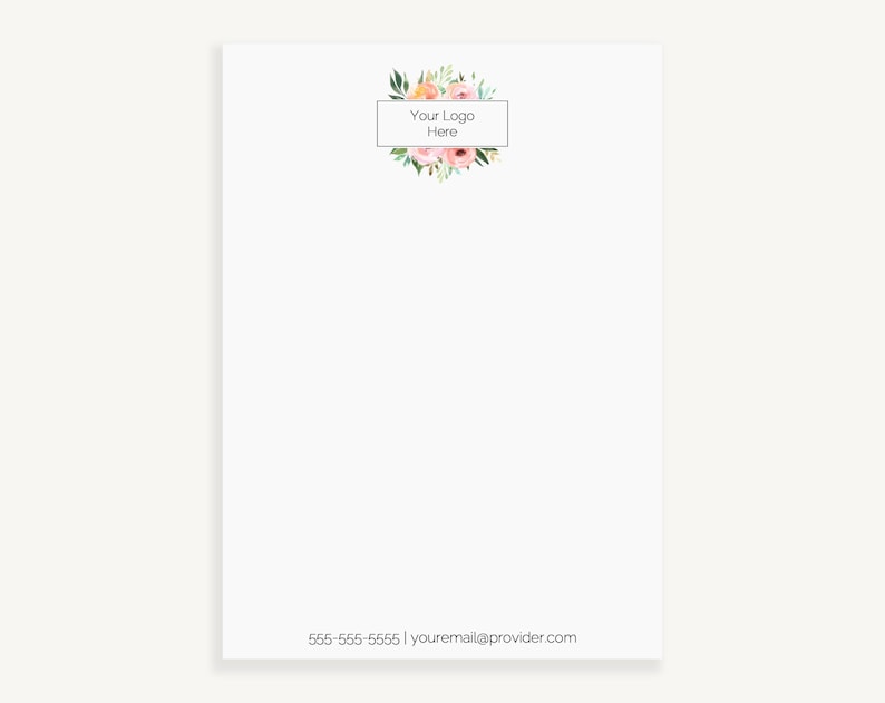 Custom Logo Notepads for your Business | Your Personalized Logo 50 Page Notepad | Wholesale Custom Business Logo Notepads | Blank Notepad image 2