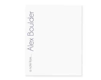 Blocco note personalizzato A Note From / Blocchi note personalizzati / Blocco note con nome moderno / Blocco note semplice / Blocco note con nome / Blocco note grande a righe o vuoto