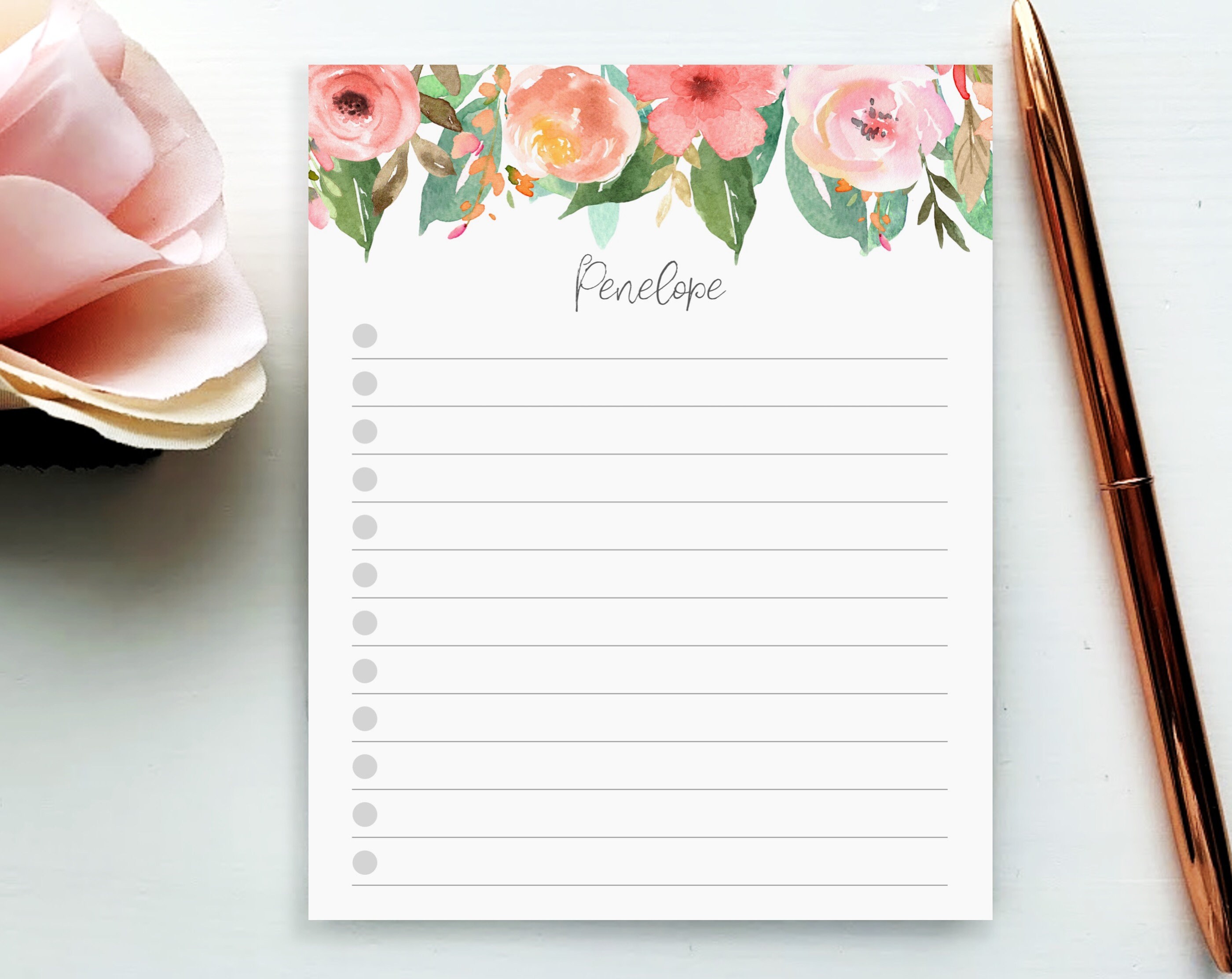 To do list Custom notepads Handmade notepads Floral notes cute Aesthetic flower notepads To do list Custom notepads Handmade notepads Floral notes cute Aesthetic flower notepads