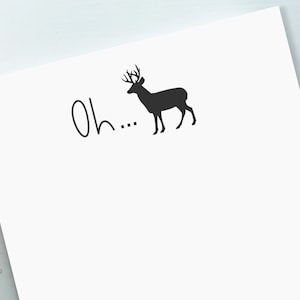 Oh Deer bloc-notes | Bloc-notes cadeau pour chasseur | Bloc-notes animal | oh cher bloc-notes drôle | Bloc-notes ligné | Bloc-notes vierge | Bloc-notes pour la liste des tâches