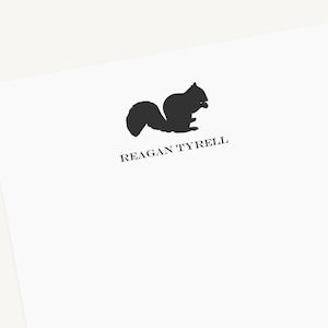 Personalized Squirrel Notepad with Name | Custom Squirrel Notepad Gift | Lined or Blank Writing Pad | Squirrel Stationery Note Pad