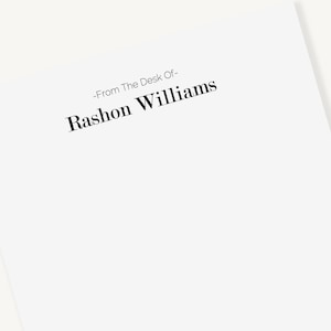 Personalized From the Desk Of Notepad | Custom Notepads | Paper Anniversary Gift For Him | First Anniversary Gift | Personalized Office Gift