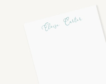 Personalized Cursive Name Notepad | Custom Script Name Notepad | Teacher Gift | Name Note Pad | Simple and Elegant Memo Pad |Name Desk Pad